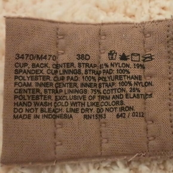 Gently Used ~ Ladies Leopard Print Lightly Lined Underwire Bra (Size: 38D) - Picture 4 of 4